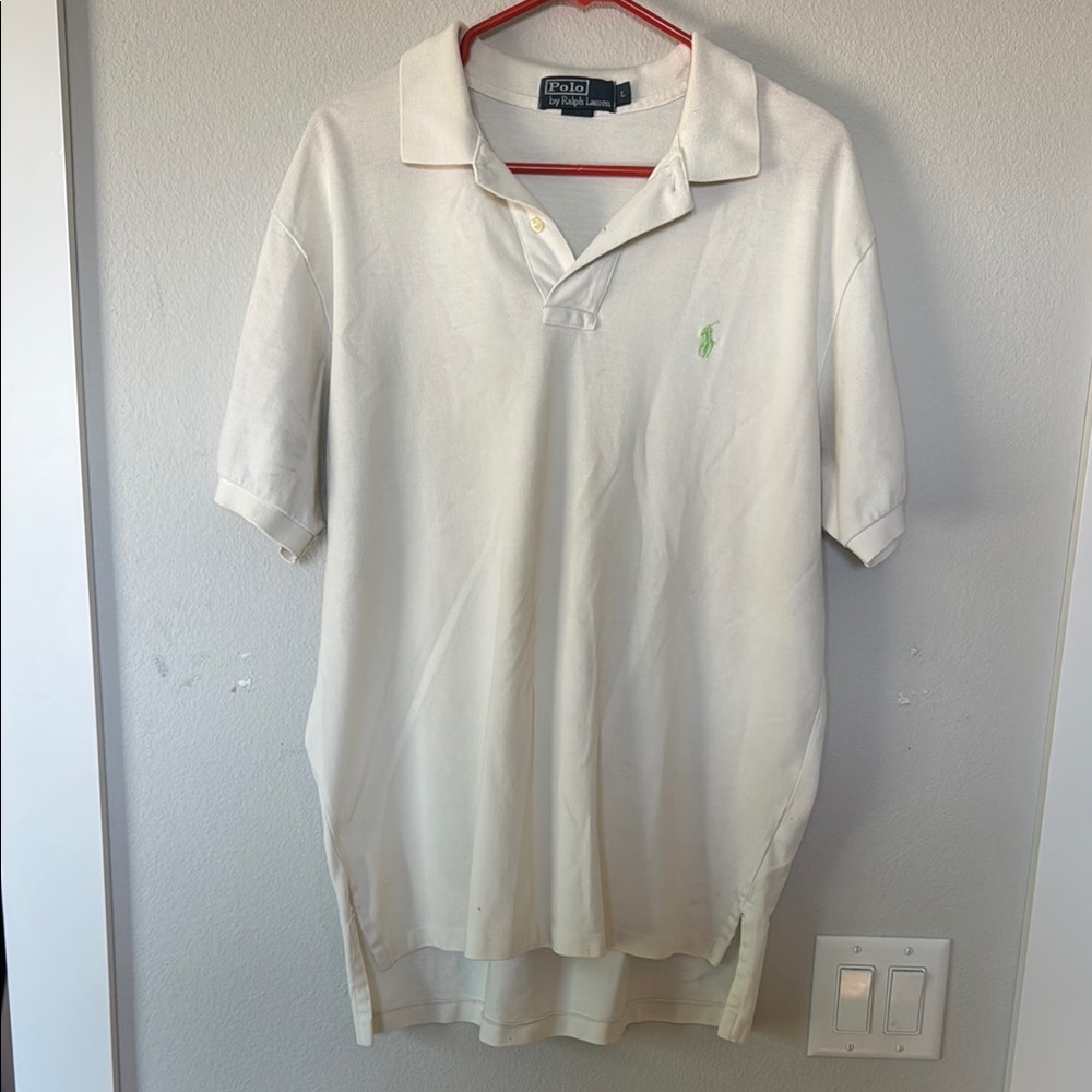 Polo by Ralph Lauren White Classic Polo Shirt Vintage